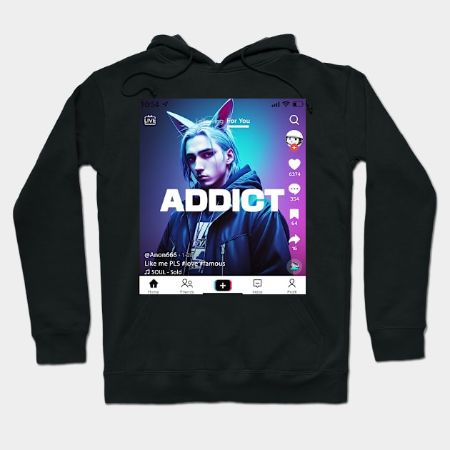 Social Addiction - Design Hoodie by ZEFMAG